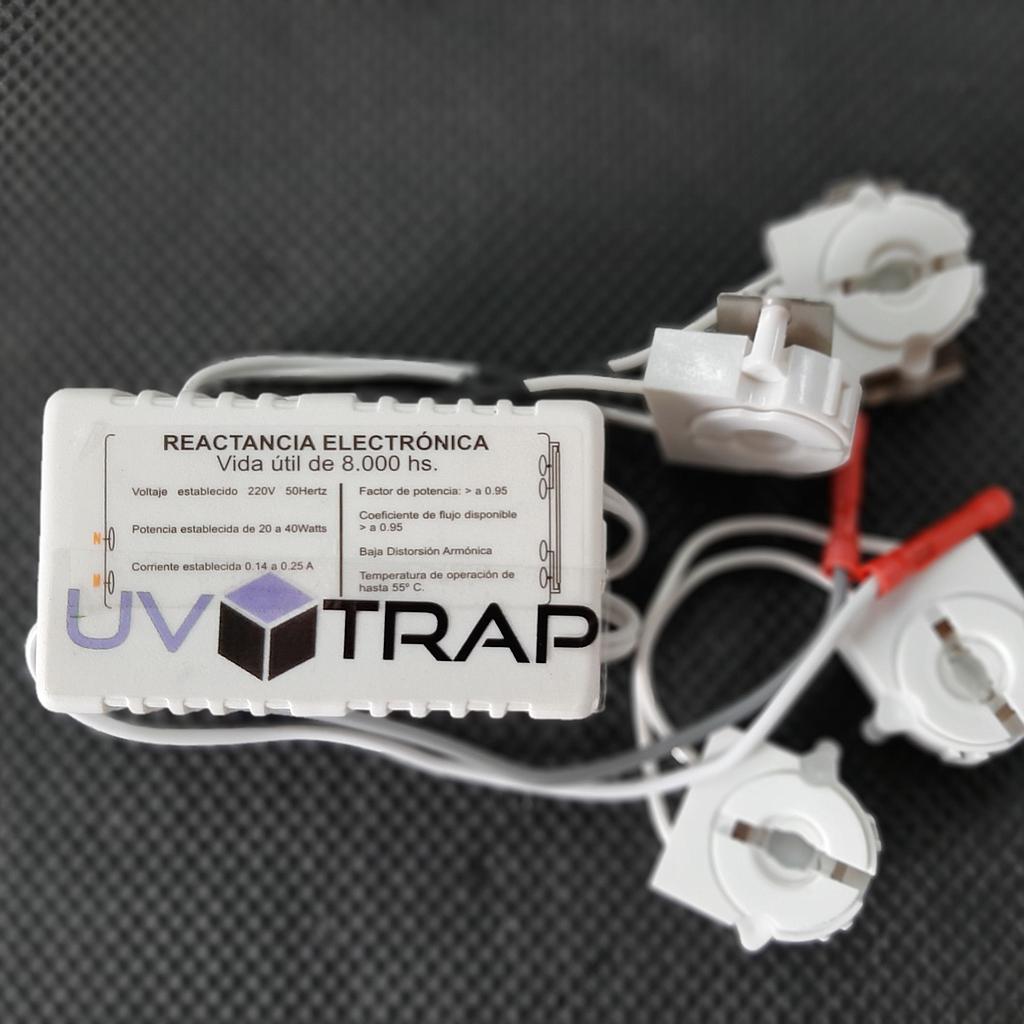 Reactancia Electronica con Zocalos y Conectores
